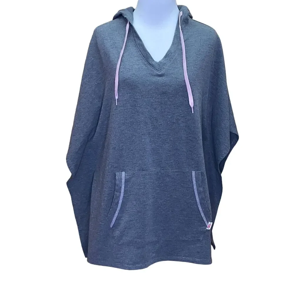 DB Sunday Breast Cancer Awareness Poncho Hoodie XS